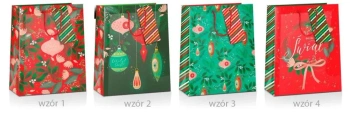 Torba prezentowa Boże Narodzenie 26x12x32cm MIX - Pan Dragon