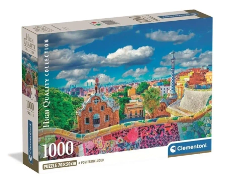 Puzzle 1000 Park Guell, Barcelona - Clementoni