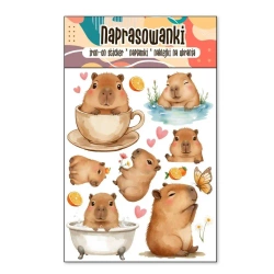 Naprasowanki Termo Naklejki na Ubrania Kapibara - Cass film