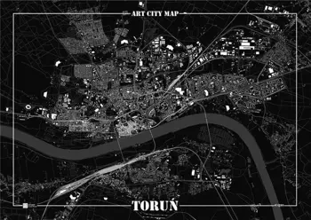 Plakat dekoracyjny - Toruń - Art-Map