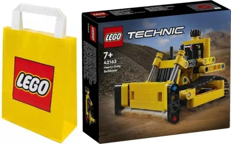 LEGO TECHNIC 42163 BULDOŻER DO ZADAŃ SPECJALNYCH+ TORBA ZESTAW NA PREZENT