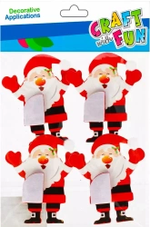 Ozdoba Bn Naklejki Mikolaj Harm 4szt Cf 12/144 - Craft with Fun