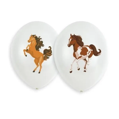 Balony lateksowy Piękne konie 27cm - Amscan