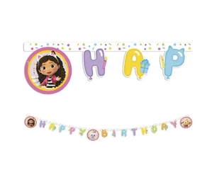 Banner Gabby's Dollhouse - Happy Birthday - Godan