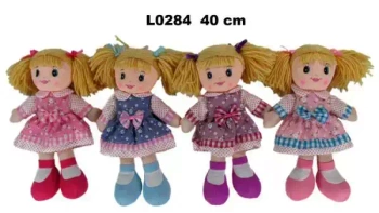Lalka szmacianka 40cm 4 wzory mix 156242