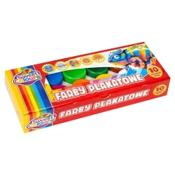 Farby plakatowe 10 kolorów 20ml - Sweet colours