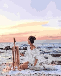 Malowanie po numerach - Świt na wybrzeżu 40x50cm - Twoje Hobby