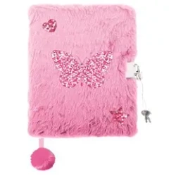 Pamiętnik A5/96K z kłódką 3D Shiny butterfly - ST-MAJEWSKI