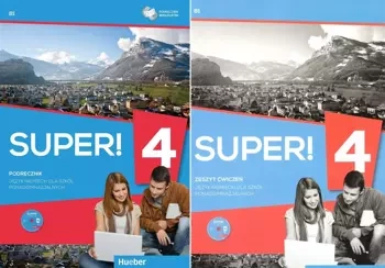 Super 4 Poziom B1 Podręcznik Zeszyt ćwiczeń Hueber - praca zbiorowa