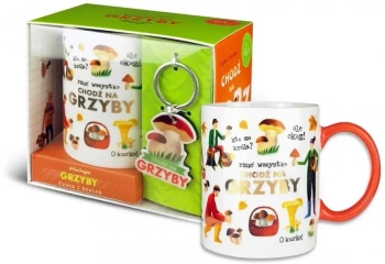 Zestaw kubek + brelok Grzyby - Pan Dragon