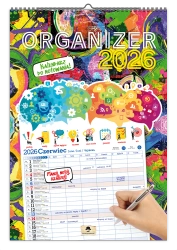 Kalendarz 2026 A3 ścienny jednostronny organizer - Pan Kalendarzyk
