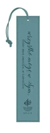 Zakładka skórzana - Wszystko mogę w tym - Szaron