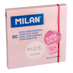 Karteczki samoprzylepne 76x76/90K różowe MILAN