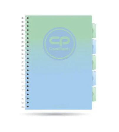 Kołozeszyt A4 100k kratka PP Coolpack gradient mojito - PATIO