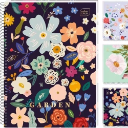 Kołonotes A4 80k kratka z perforacją HS Garden, Interdruk