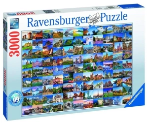 Puzzle 3000 99 pięknych miejsc w Europie - Ravensburger