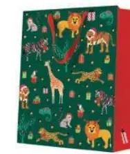Torebka prezentowa Zwierzęta w świątecznym nastroju, duża