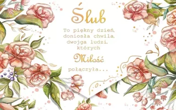 Karnet koperta A5 Ślub Koty - Henry