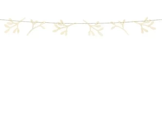 Drewniana girlanda Jemioła 127cm - PartyDeco