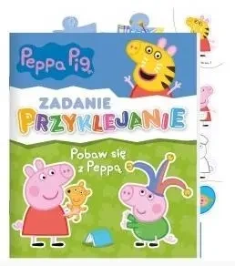 Świnka Peppa. Zadanie przyklejanie. Pobaw się z... - praca zbiorowa