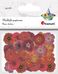 Naklejki papierowe Kwiaty mix 45szt - Titanum