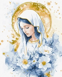 Malowanie po numerach - Maryja Niebiańska 40x50cm - Ideyka