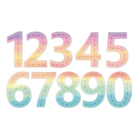 Zestaw wykrojników - Cyfry z przeszyciem 10szt - Dalprint