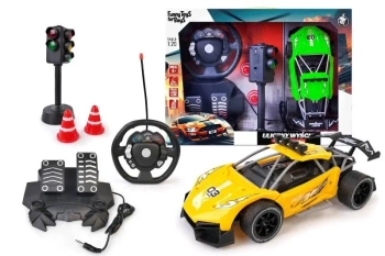 Auto R/C z kierownicą i pedałami mix - Artyk