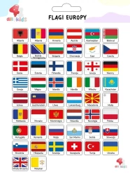 Naklejki dla dzieci Flagi Europy - All4Kids