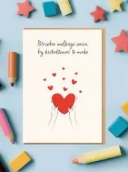Karnet okolicznościowy Wielkie serce