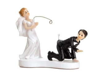 Figurka Para Młoda z wędką 13cm - PartyDeco