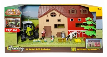 Zestaw rolniczy z traktorem ze światłem i dźwiękiem - SWEDE