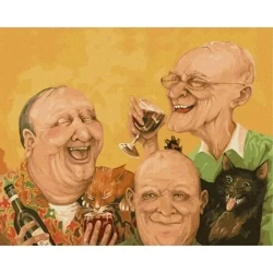 Malowanie po numerach - Starzy przyjaciele 40x50cm - Twoje Hobby