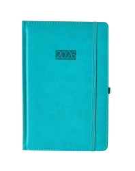 Kalendarz 2026 A5 LUX dzienny turkusowy V7 K-A5D L - AVANTI