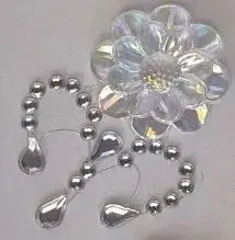 Kryształki samoprzylepne kwiaty 35x50mm 8szt - Titanum