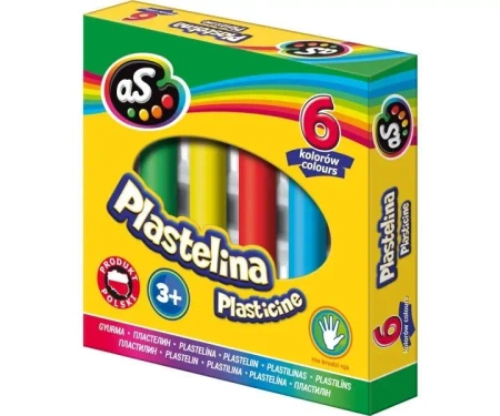 Plastelina 6 kolorów AS - ASTRA papiernicze