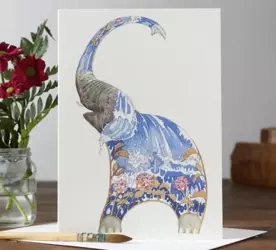 Karnet A031 B6 + koperta Słoń w wodzie - DM Collection