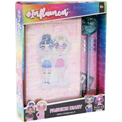 Pamiętnik z długopisem pomponem jasnoróżowy - Nice Group