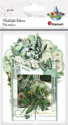 Naklejki foliowe Kwiaty białe 30szt - Titanum