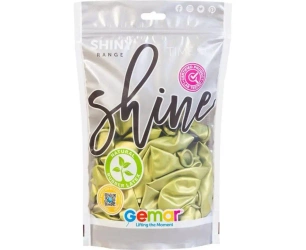 Balony shiny zieleń kiwi 33 cm 50szt - Godan