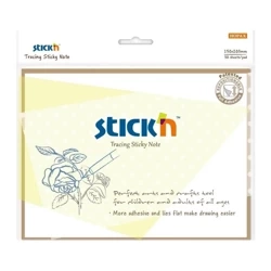 Notes samoprzylepny 152x203mm przezroczysty 30K - Stickn