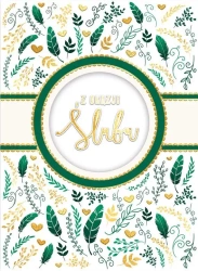 Karnet B6 Ślub z kieszonką - Butelkowy - Henry