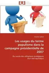 Les usages du terme populisme dans la campagne présidentielle de 2007 - LEDROIT-O