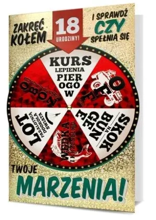 Karnet B6 Urodziny 18 - Pan Dragon
