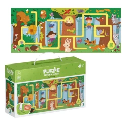 Puzzle labirynt Moja leśna wycieczka 300585 - Dodo