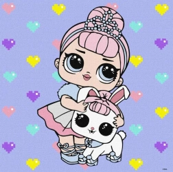 Malowanie po numerach - L.O.L. Surprise! 40x40cm - Ideyka