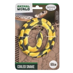 Wąż gumowy pyton siatkowy żółty 60cm - Beppe