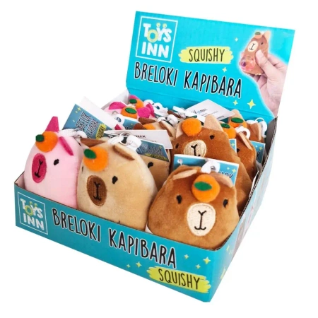 Display Breloki ToysInn Kapibara Squishy mix wzorów 12 szt. - Stnux