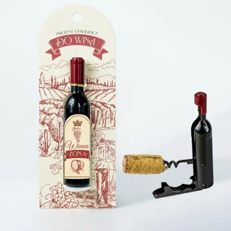 Otwieracz do wina korkociąg - Winna żona - Be-Happy Gifts