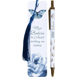 Zestaw na Dzień Babci zakładka i długopis - Be-Happy Gifts